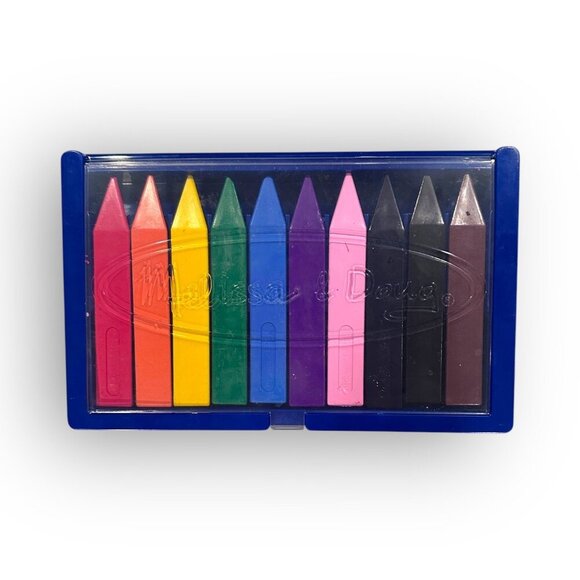 Melissa & Doug 10 Jumbo Triangular Crayons & Crayola Giant Coloring Pages Set - Picture 3 of 10